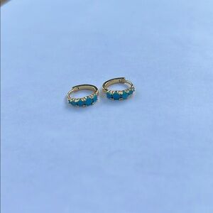 Madewell Turquoise Huggies